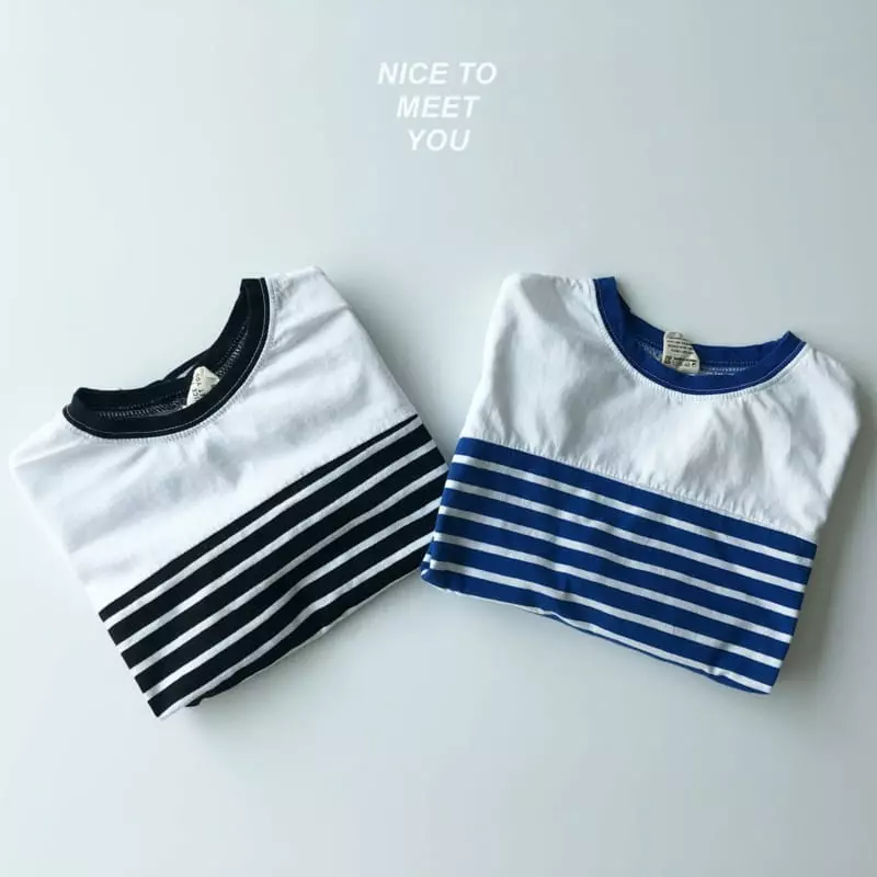 Nice To Meet You - Korean Children Fashion - #littlefashionista - Saint Stripes Tee - 7