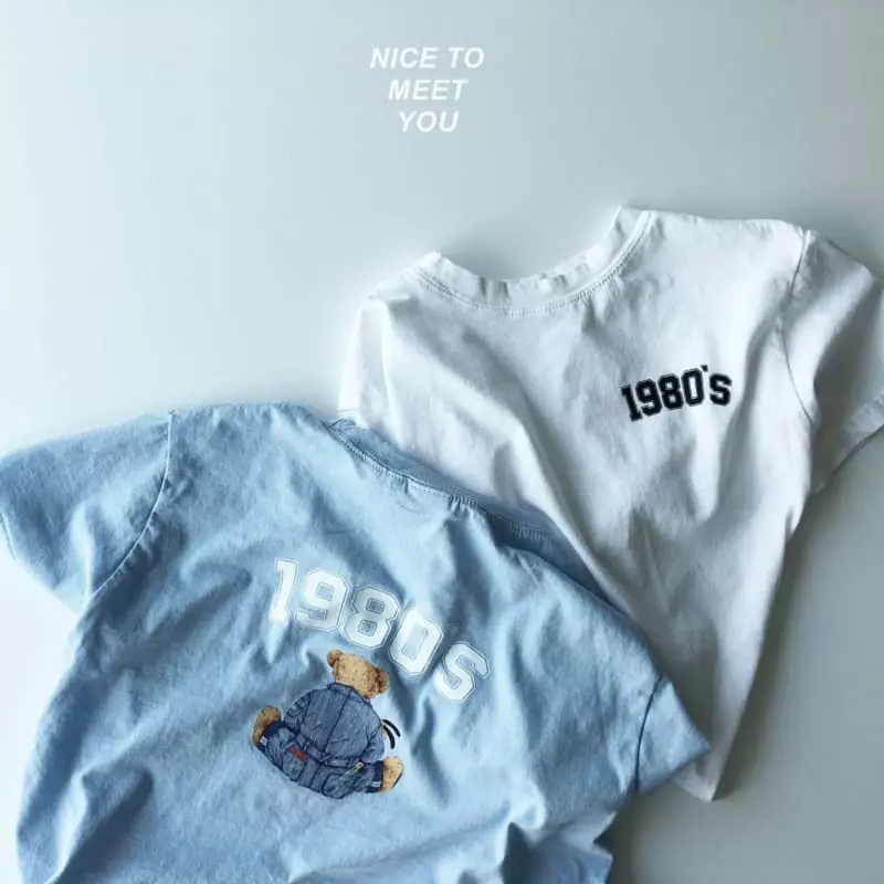 Nice To Meet You - Korean Children Fashion - #Kfashion4kids - 1980 Bear Tee - 4