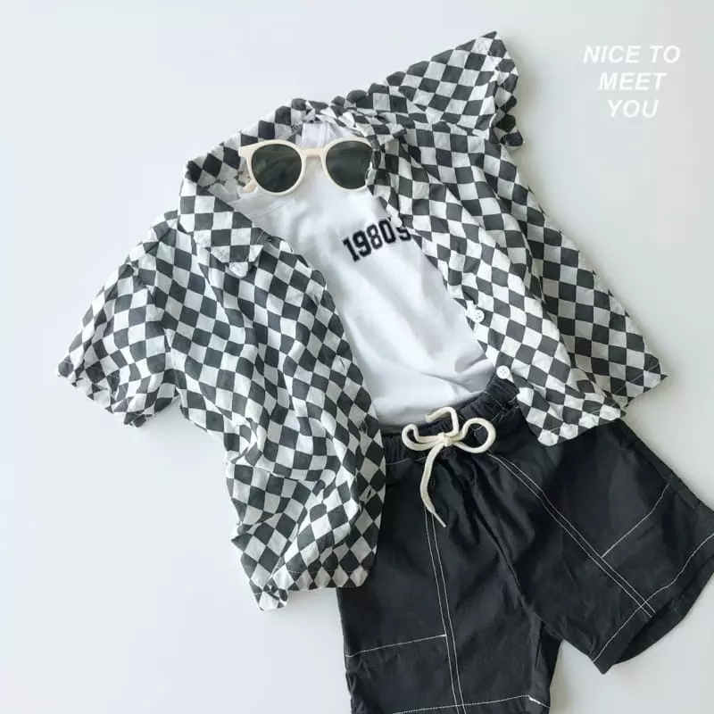 Nice To Meet You - Korean Children Fashion - #littlefashionista - Cubic Shirt - 3