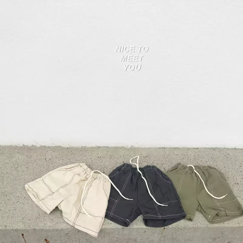Nice To Meet You - Korean Children Fashion - #littlefashionista - Rich Stitch Shorts