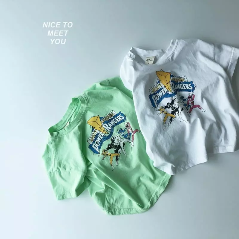 Nice To Meet You - Korean Children Fashion - #magicofchildhood - Power Tee - 7