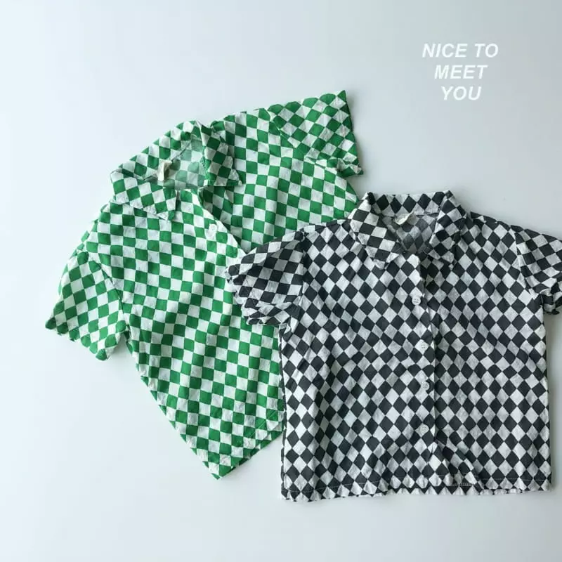 Nice To Meet You - Korean Children Fashion - #littlefashionista - Cubic Shirt - 4