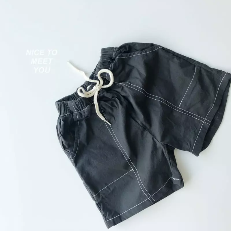 Nice To Meet You - Korean Children Fashion - #minifashionista - Rich Stitch Shorts - 3