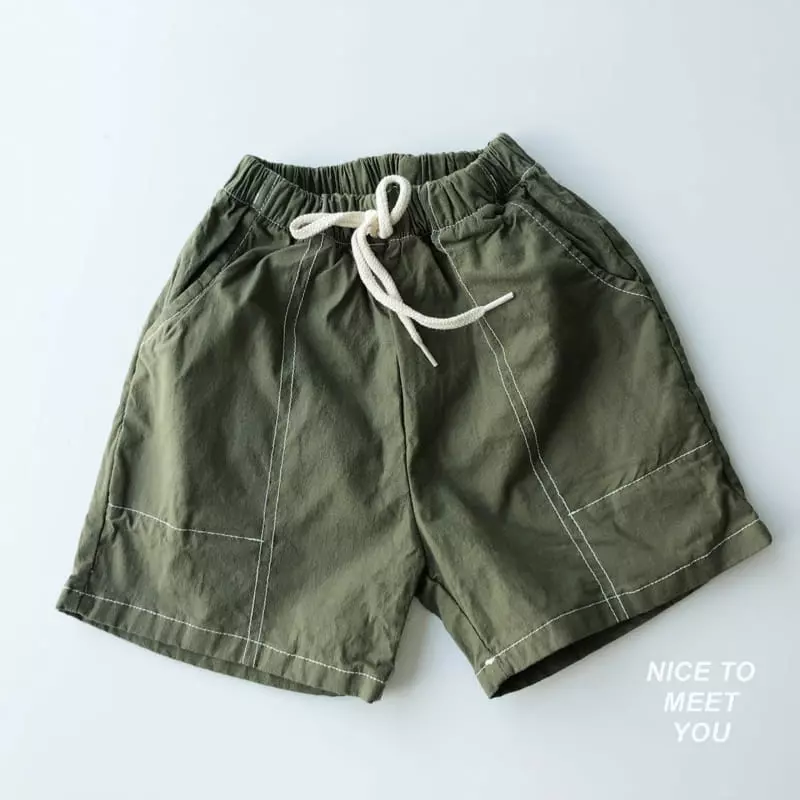 Nice To Meet You - Korean Children Fashion - #minifashionista - Rich Stitch Shorts - 4