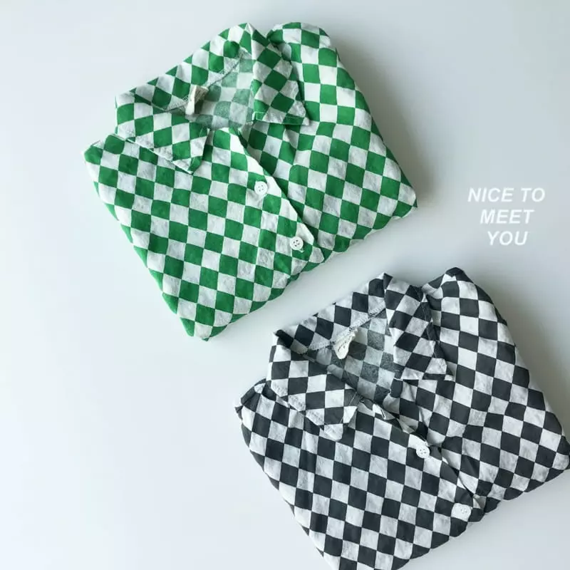 Nice To Meet You - Korean Children Fashion - #stylishchildhood - Cubic Shirt - 9