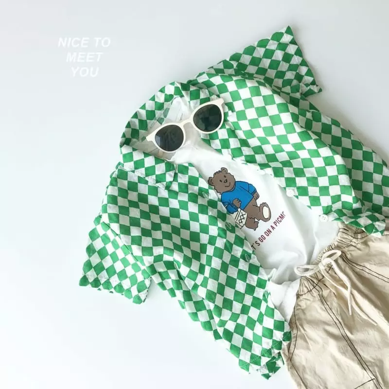 Nice To Meet You - Korean Children Fashion - #todddlerfashion - Cubic Shirt - 7