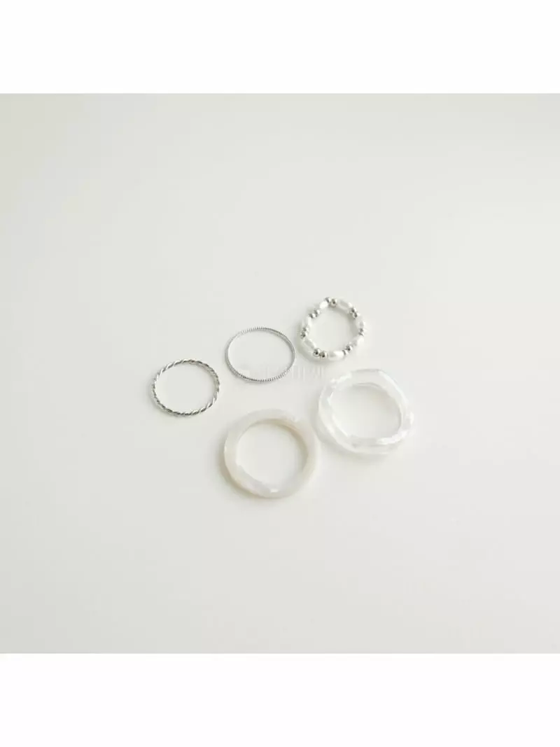 Noii - Korean Women Fashion - #womensfashion - R1246 Ring Set - 4
