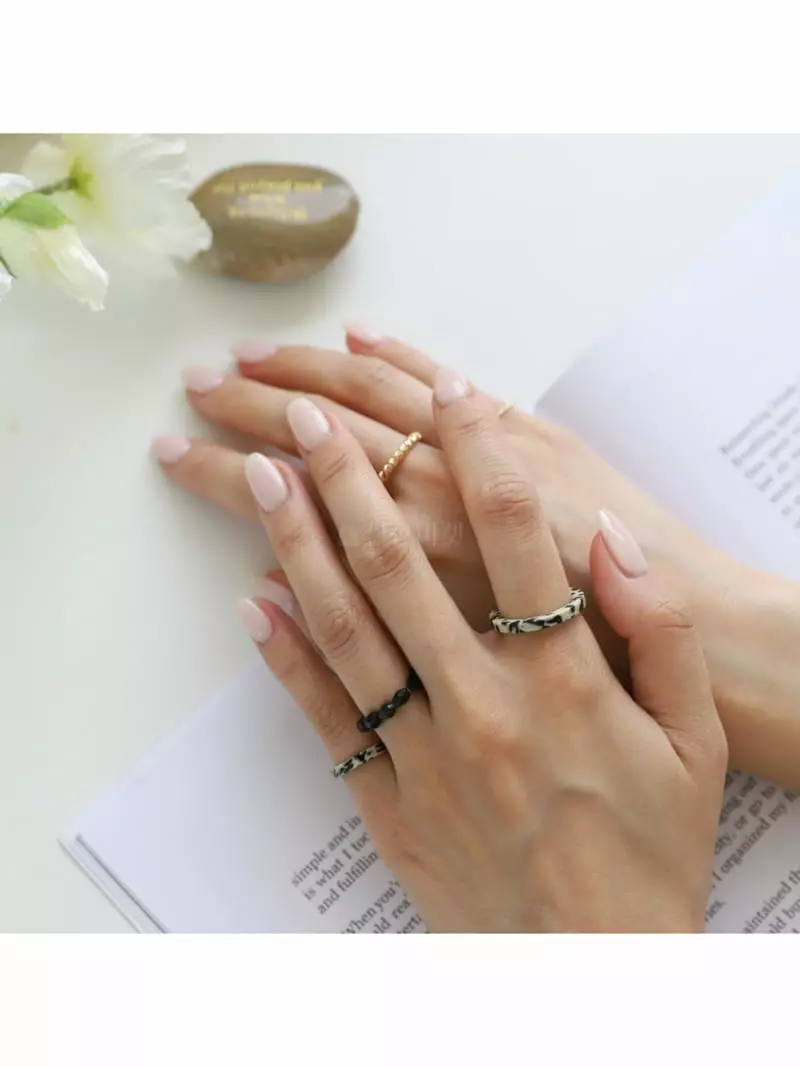 Noii - Korean Women Fashion - #momslook - R1245 Ring Set
