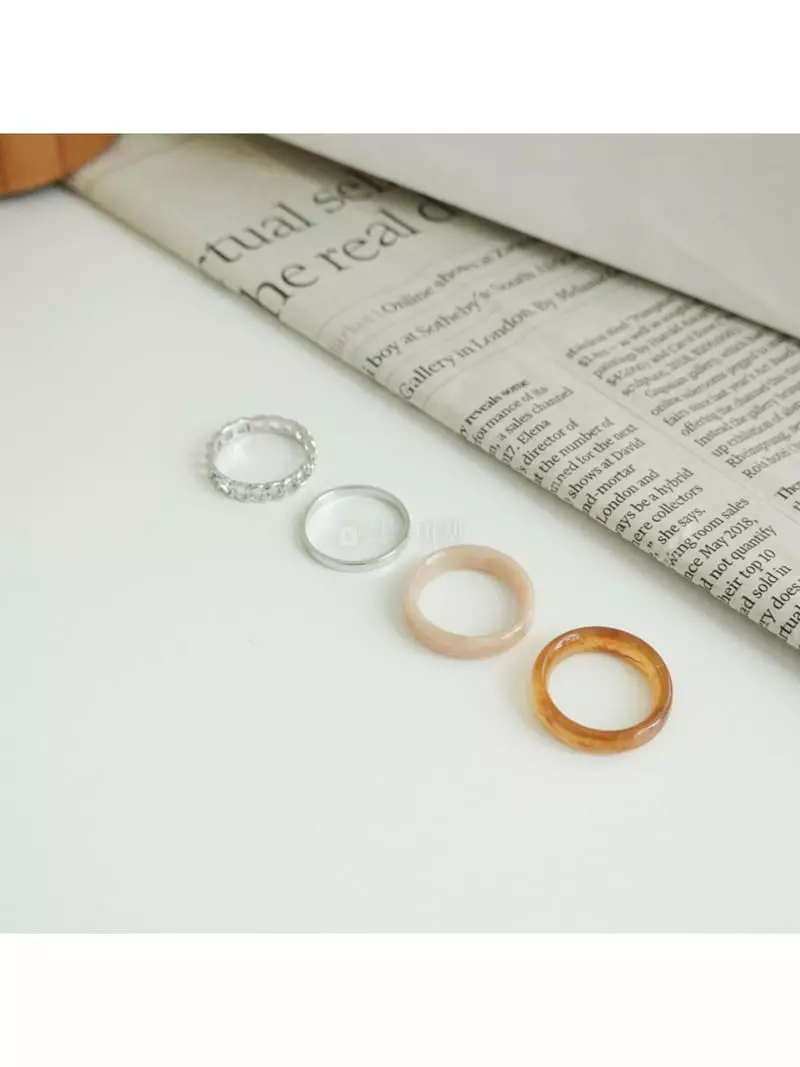 Noii - Korean Women Fashion - #womensfashion - R1241 Ring Set - 4