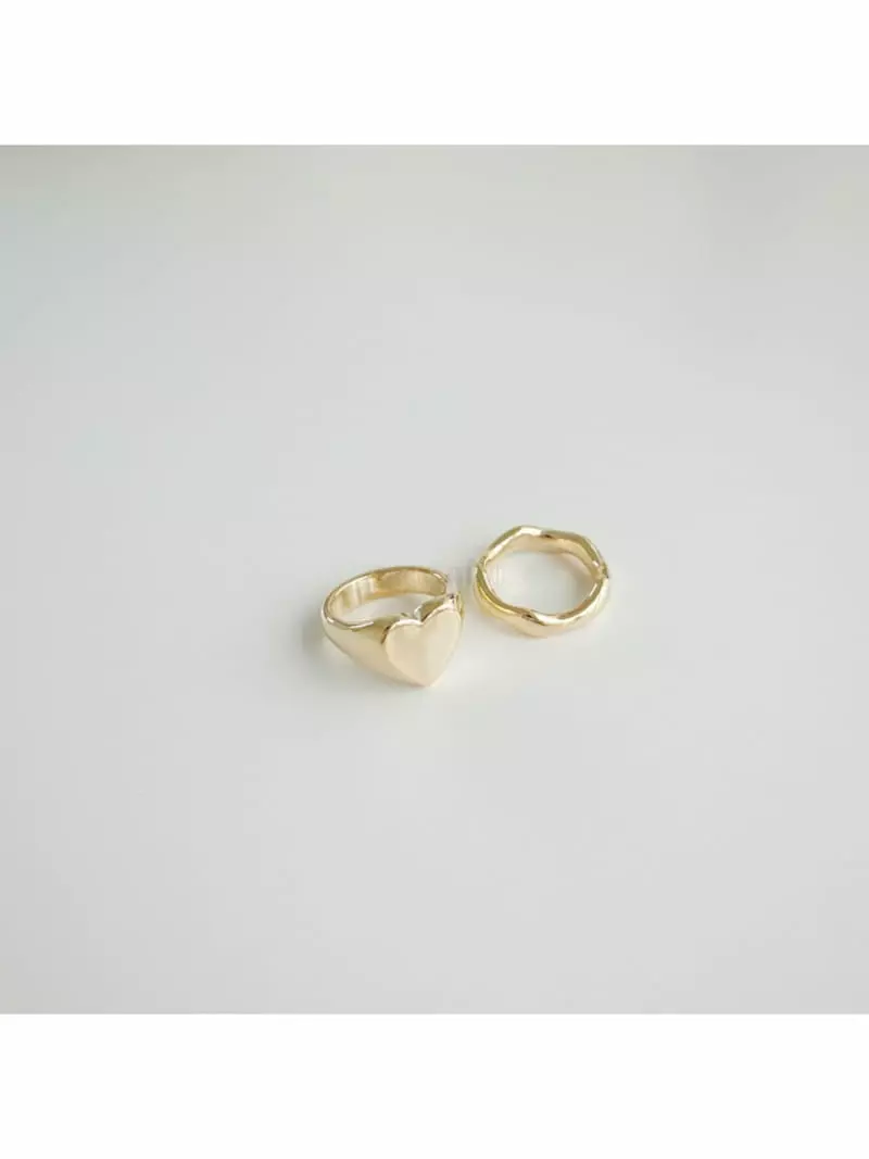 Noii - Korean Women Fashion - #momslook - R1237 Ring Set - 3