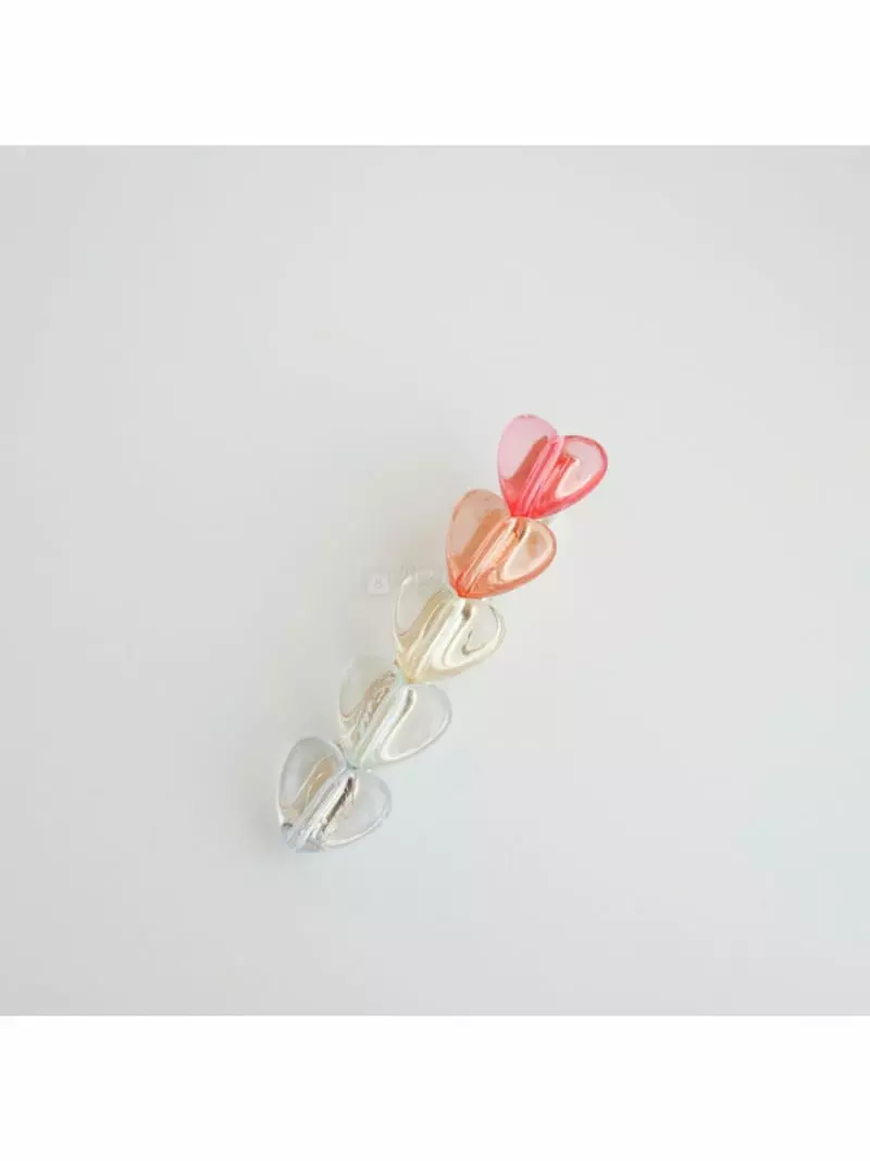 Noii - Korean Women Fashion - #momslook - H1506 Heart Hairpin Set - 3