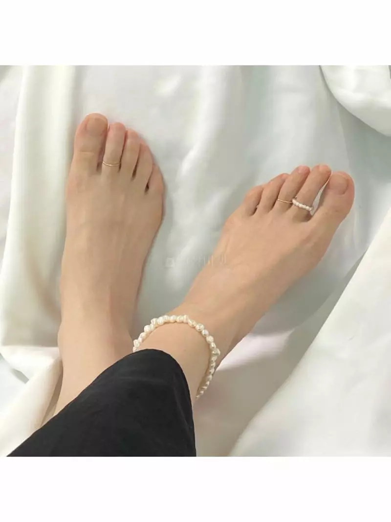 Noii - Korean Women Fashion - #momslook - F1018  Ankle Bracelet Set