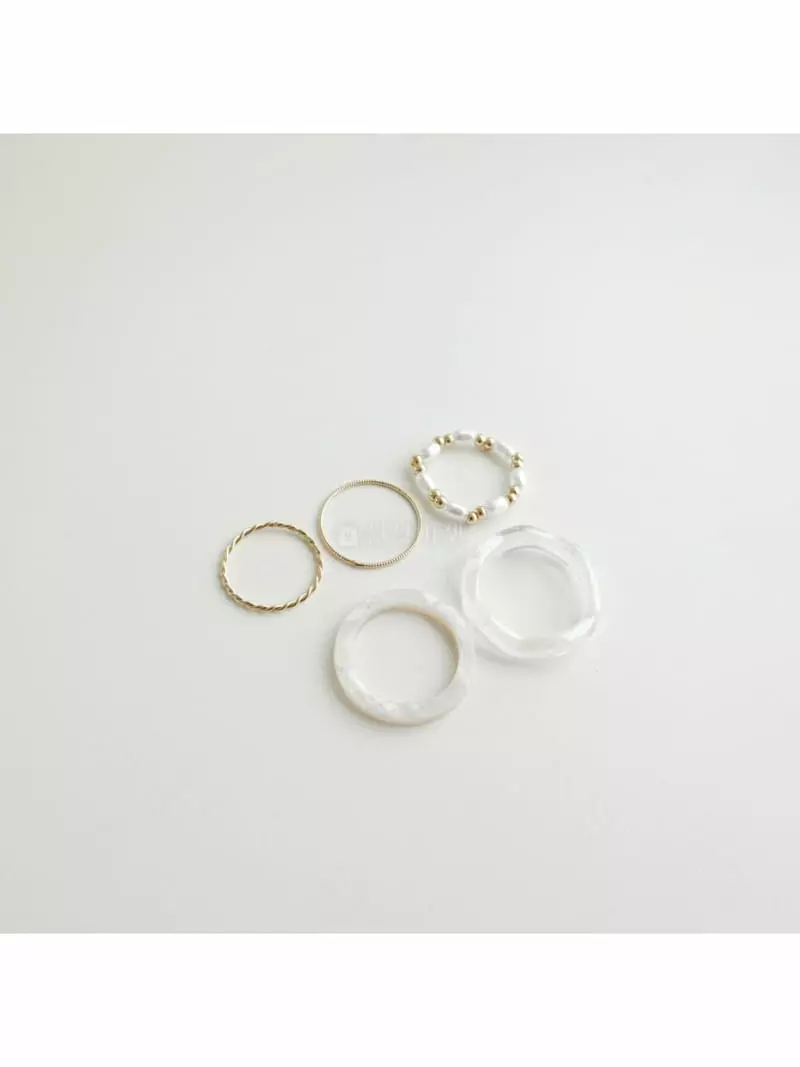 Noii - Korean Women Fashion - #womensfashion - R1246 Ring Set - 3