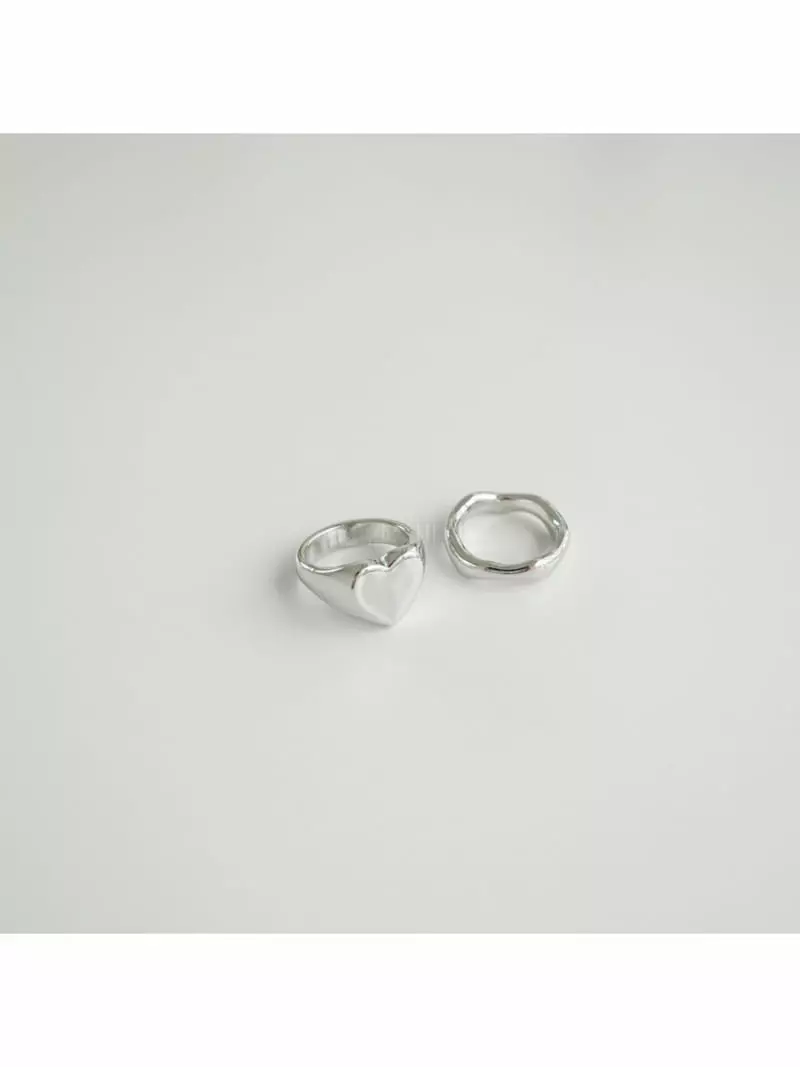 Noii - Korean Women Fashion - #momslook - R1237 Ring Set - 4
