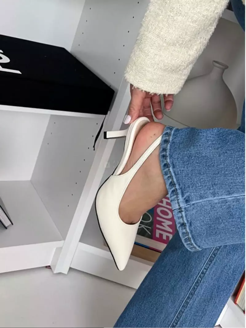 Nouvel - Korean Women Fashion - #momslook - 7213 Stiletto Sling Back Shoes Heel - 2