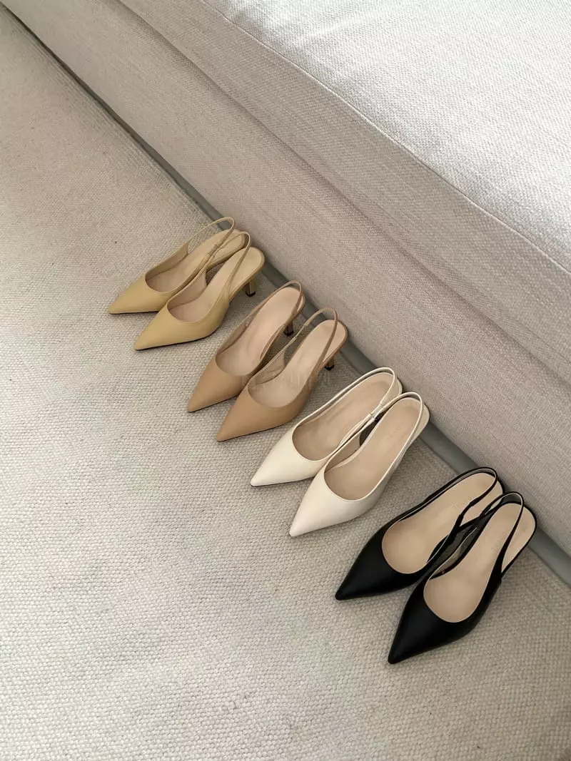 Nouvel - Korean Women Fashion - #womensfashion - 7213 Stiletto Sling Back Shoes Heel - 4