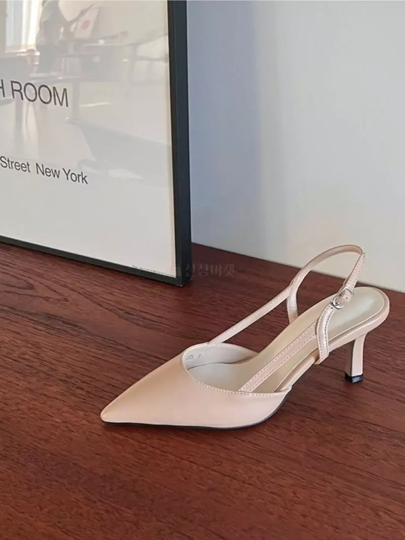 Nouvel - Korean Women Fashion - #momslook - 7207 Stiletto Sling Back Shoes Heel - 2