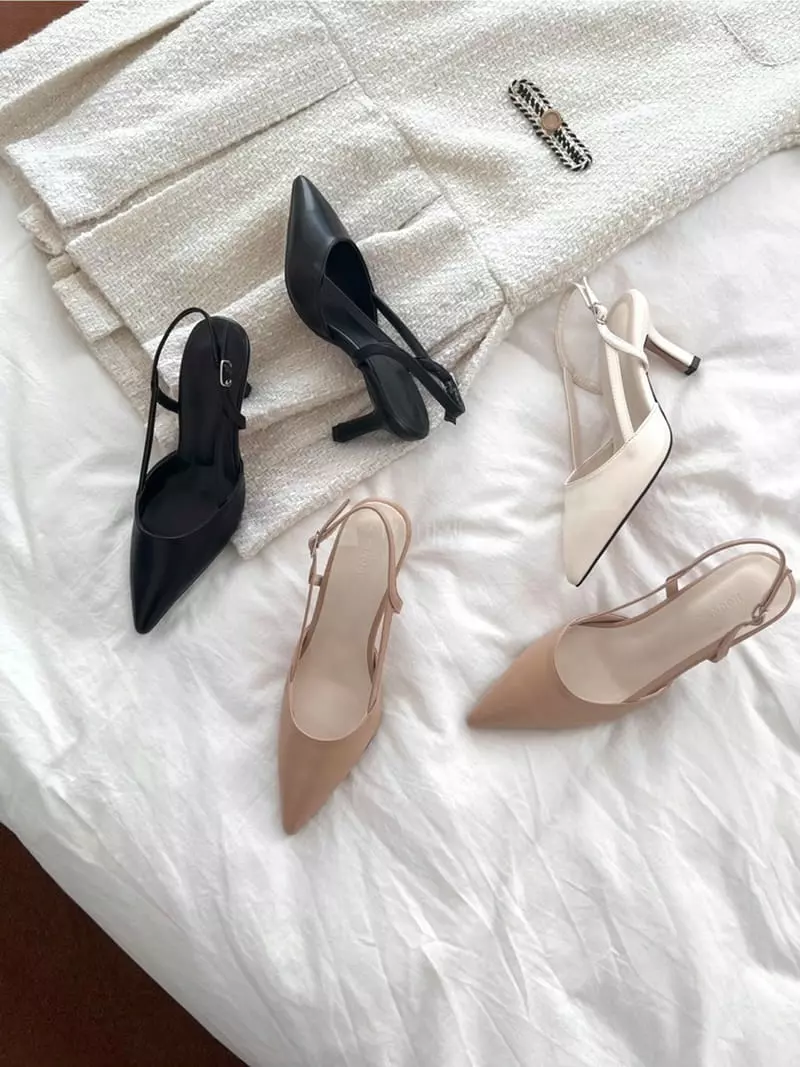 Nouvel - Korean Women Fashion - #womensfashion - 7207 Stiletto Sling Back Shoes Heel - 4