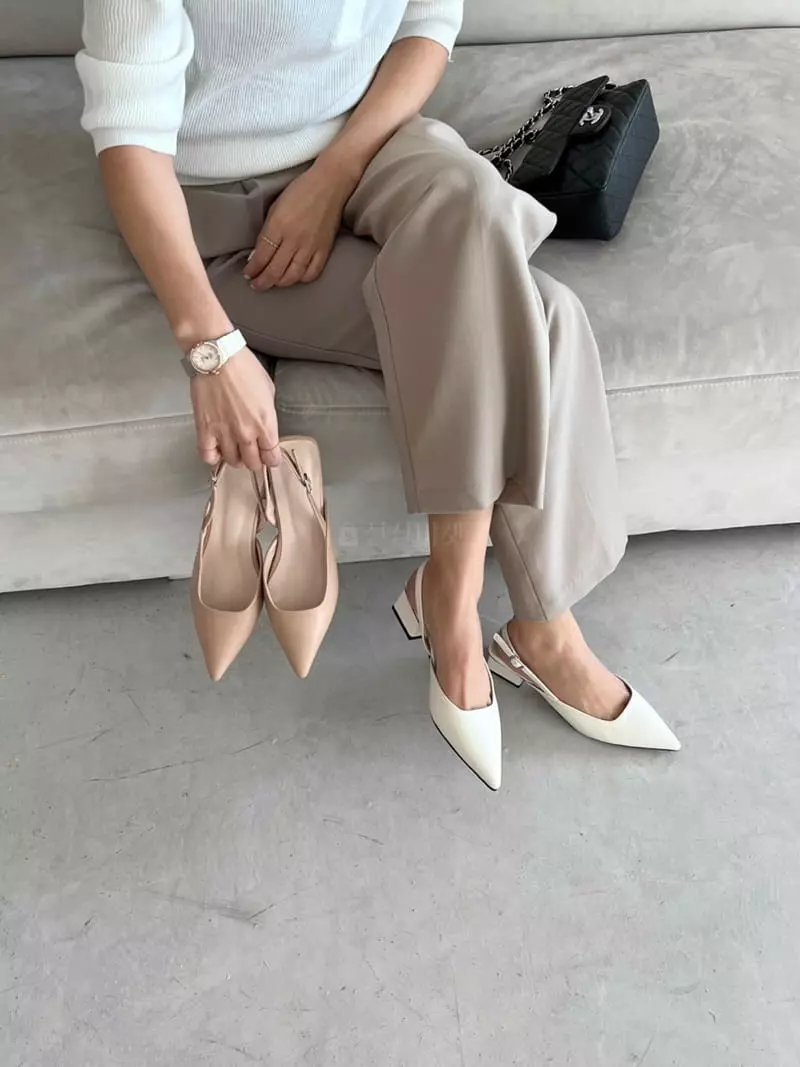 Nouvel - Korean Women Fashion - #momslook - 7205 Stiletto Sling Back Shoes Heel