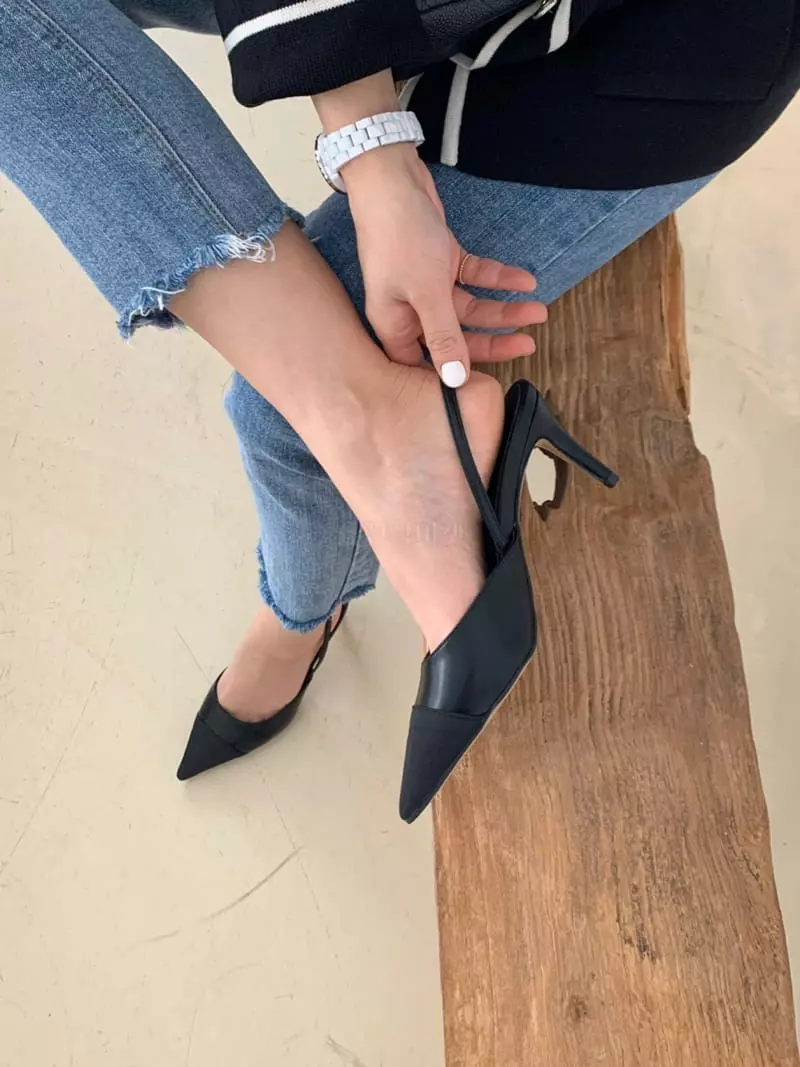 Nouvel - Korean Women Fashion - #momslook - 3234 Stiletto Sling Back Shoes Heel
