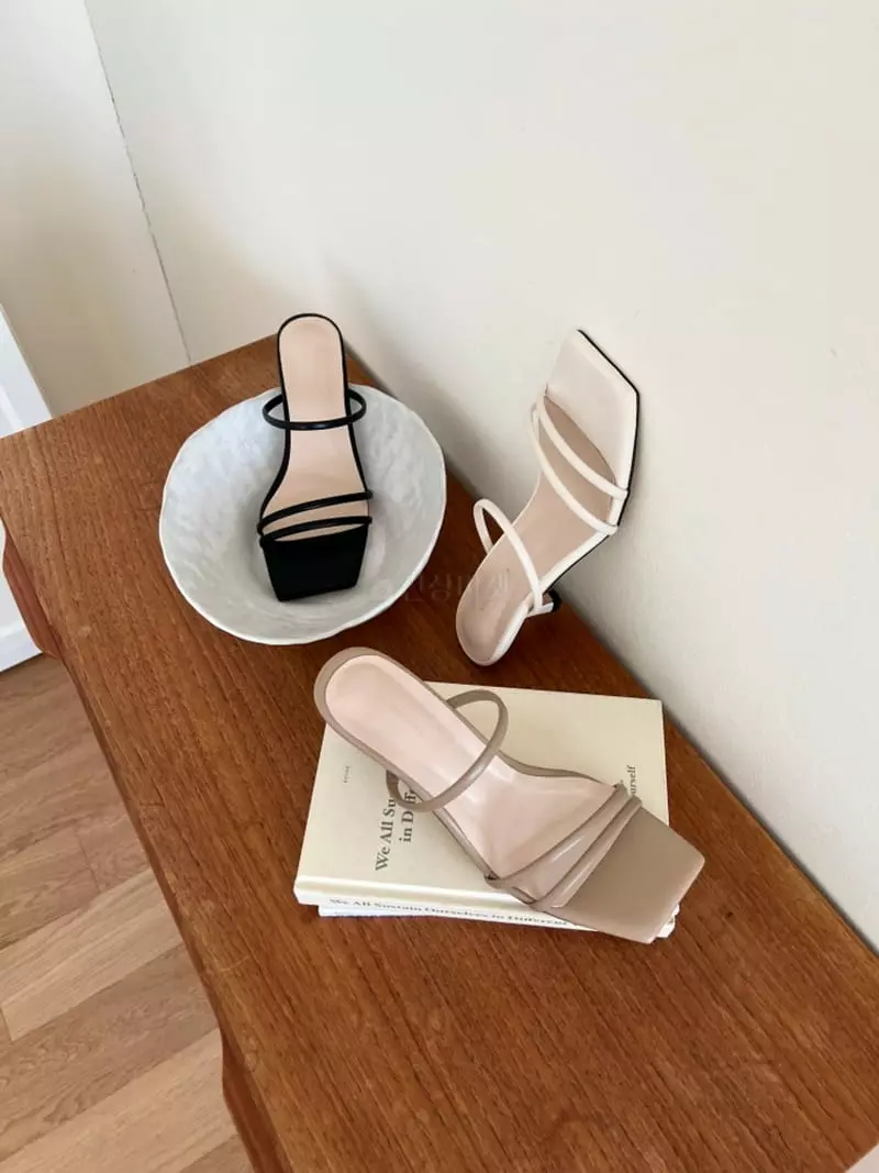 Nouvel - Korean Women Fashion - #restrostyle - 7226 Slippers Heel - 3
