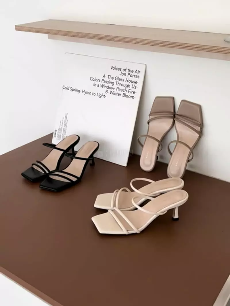 Nouvel - Korean Women Fashion - #restrostyle - 7226 Slippers Heel - 4