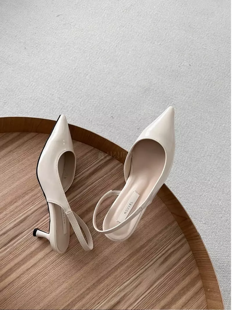 Nouvel - Korean Women Fashion - #thatsdarling - 7221 Stiletto Sling Back Shoes Heel - 2