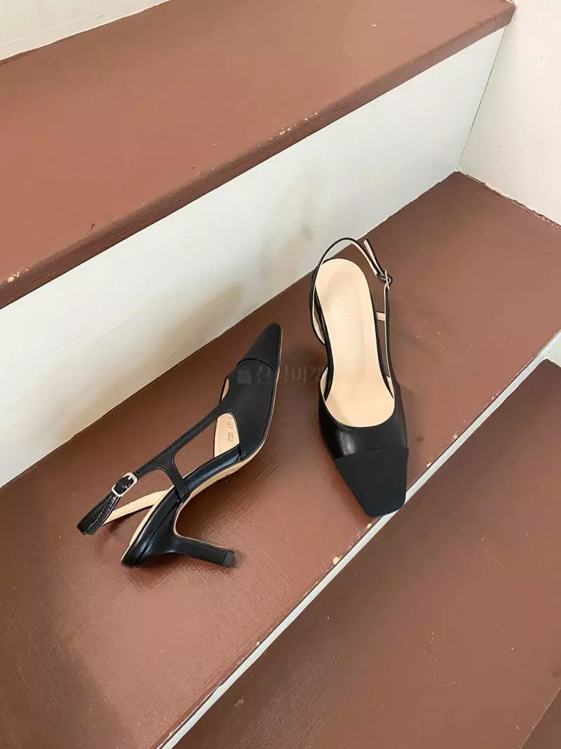 Nouvel - Korean Women Fashion - #thatsdarling - 7220 Sling Back Shoes Heel