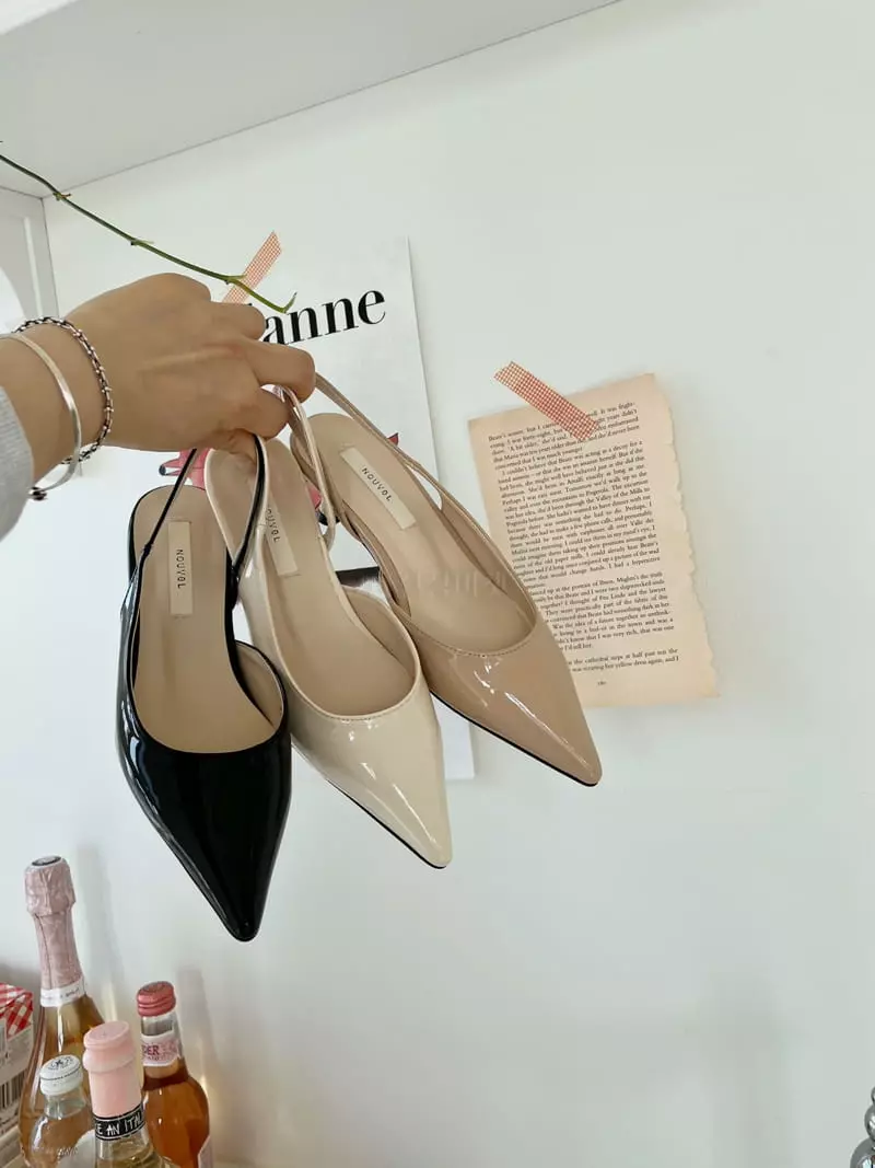 Nouvel - Korean Women Fashion - #thelittlethings - 7221 Stiletto Sling Back Shoes Heel - 3