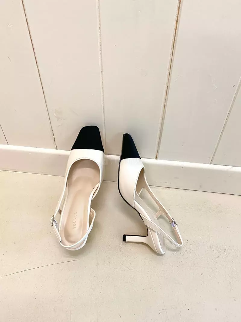 Nouvel - Korean Women Fashion - #thelittlethings - 7220 Sling Back Shoes Heel - 2