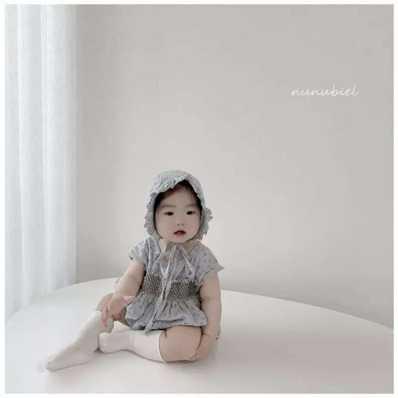 Nunubiel - Korean Baby Fashion - #babyboutique - Tiramisu Romper with Bonnet - 3
