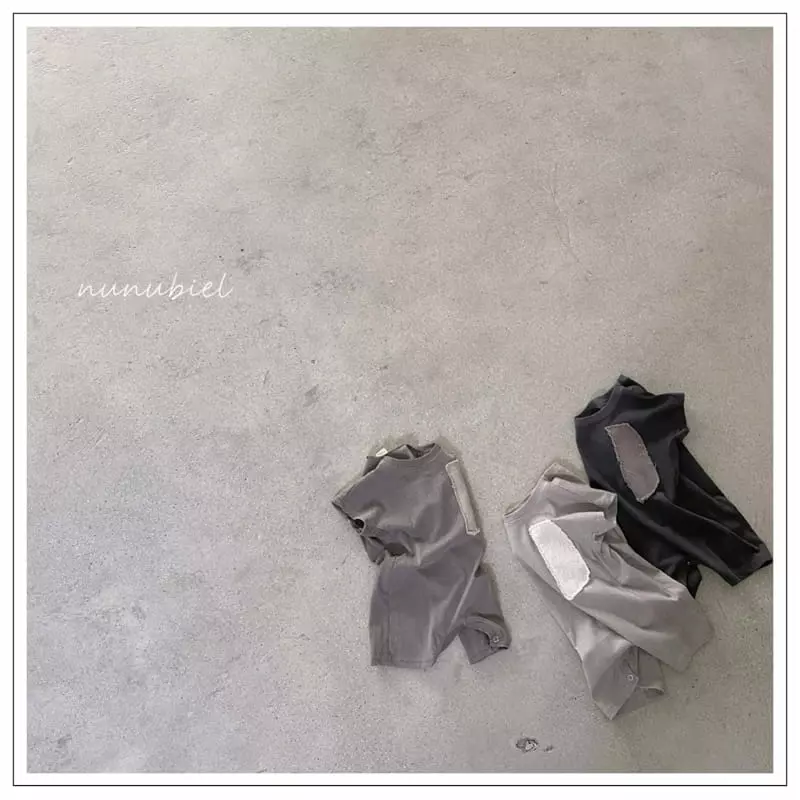 Nunubiel - Korean Baby Fashion - #babyboutiqueclothing - Patch Bodysuit