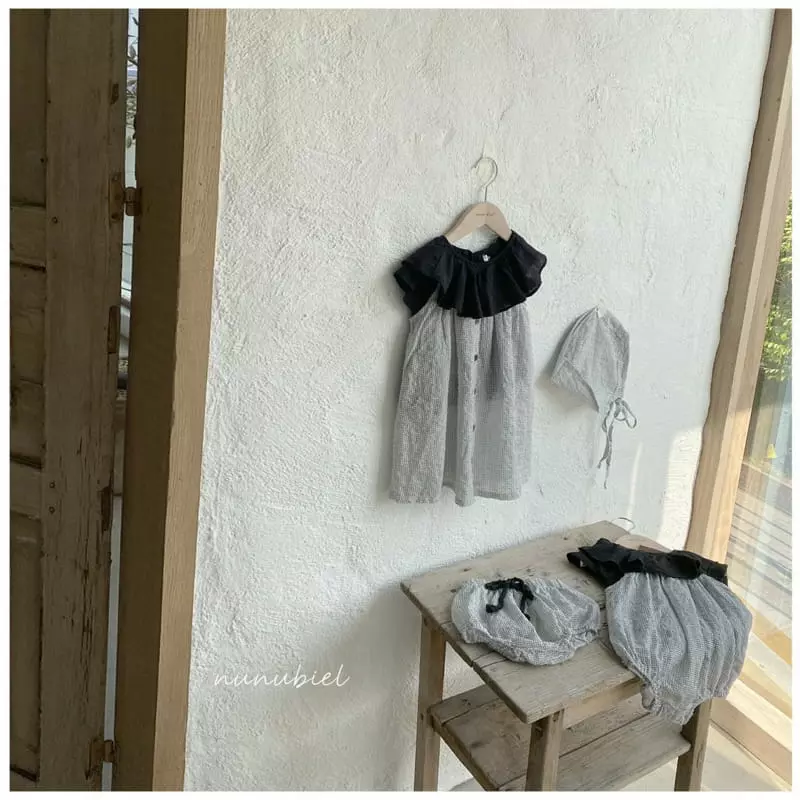 Nunubiel - Korean Baby Fashion - #babyootd - Pin Check Bloomer - 5