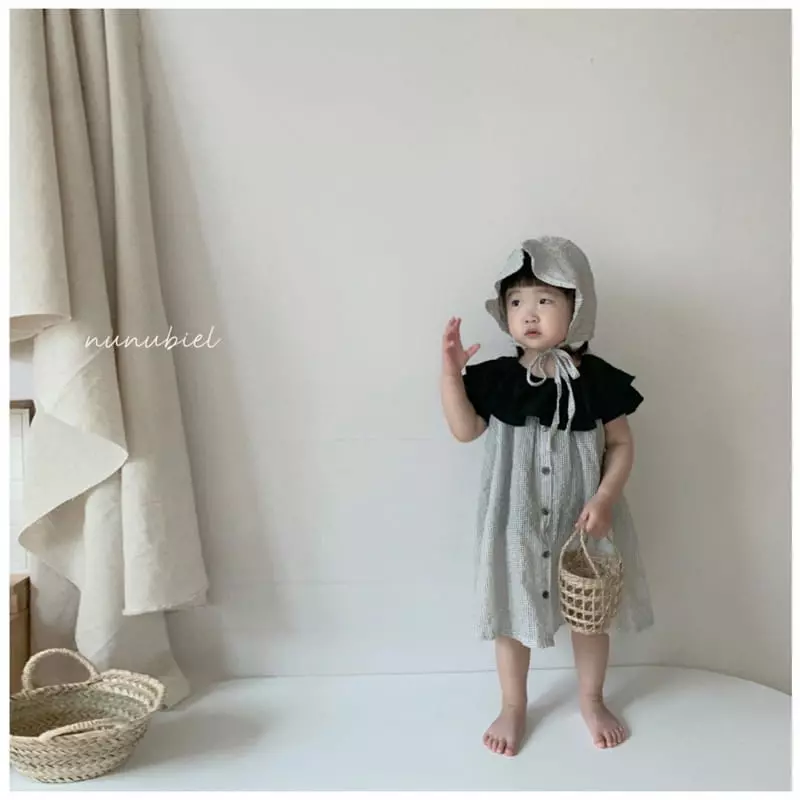 Nunubiel - Korean Baby Fashion - #babyootd - Pin Check Bonnet - 3