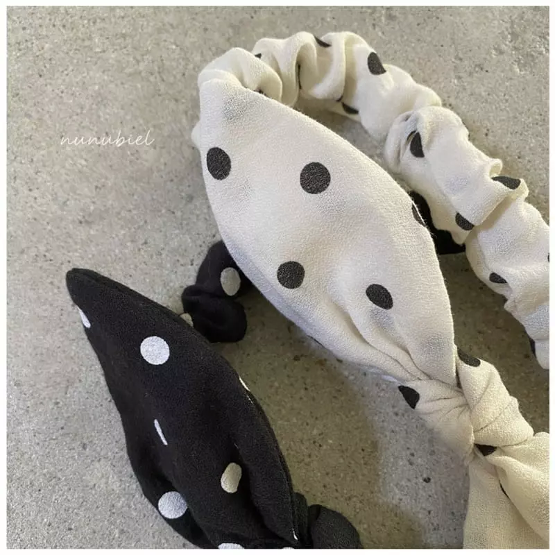 Nunubiel - Korean Baby Fashion - #babyoutfit - Dot Hairband - 4