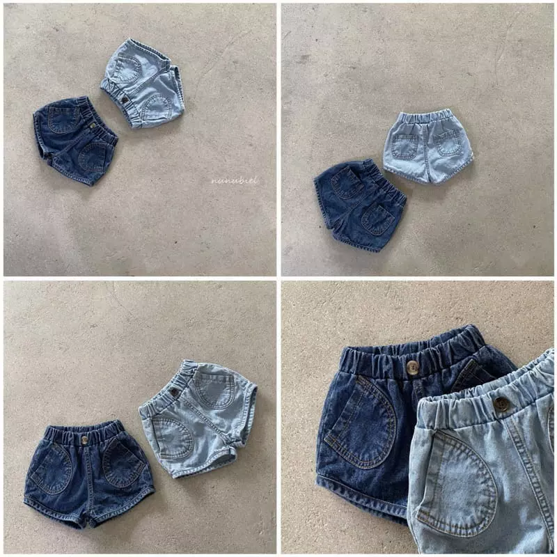 Nunubiel - Korean Children Fashion - #childofig - Egg Denim Shorts - 2