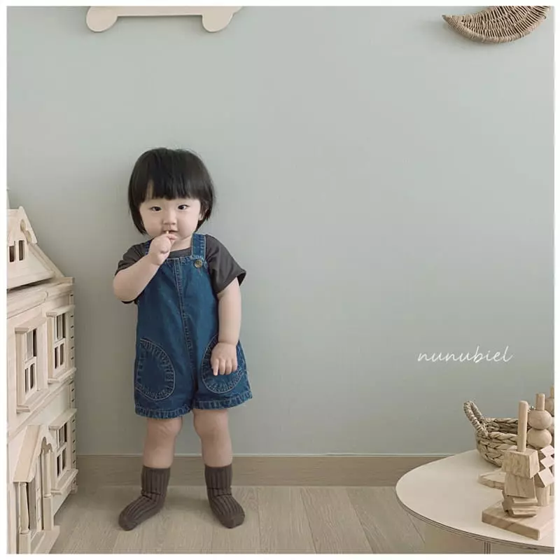 Nunubiel - Korean Children Fashion - #childofig - Egg Denim Dungarees