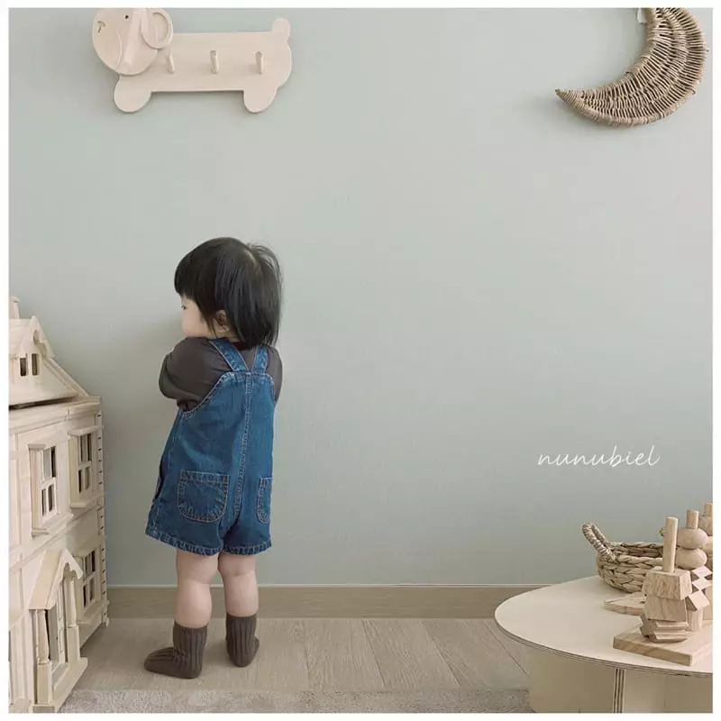 Nunubiel - Korean Children Fashion - #childrensboutique - Egg Denim Dungarees - 2