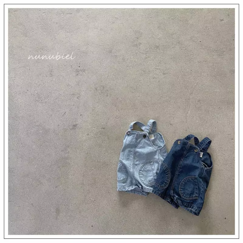 Nunubiel - Korean Children Fashion - #fashionkids - Egg Denim Dungarees - 5