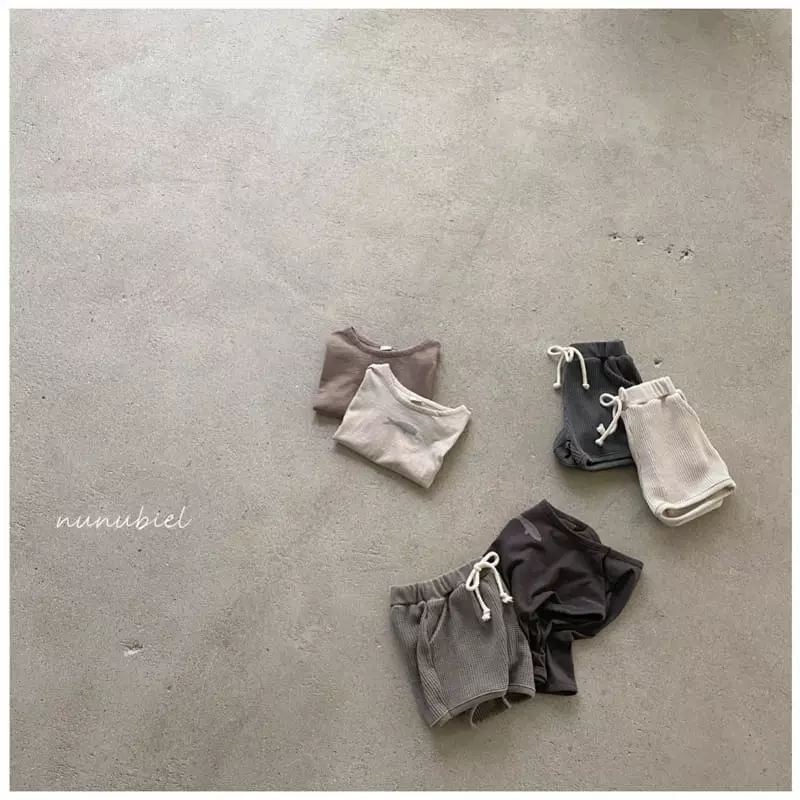 Nunubiel - Korean Children Fashion - #fashionkids - Waffle Shorts - 5