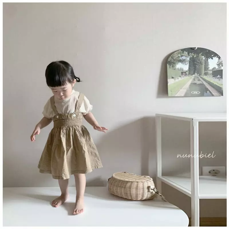 Nunubiel - Korean Children Fashion - #kidsstore - Craker Dungarees Skirt - 2