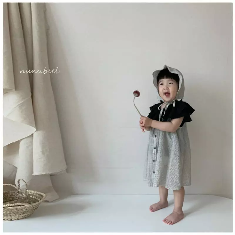 Nunubiel - Korean Children Fashion - #kidsstore - Pin Check One-piece - 2
