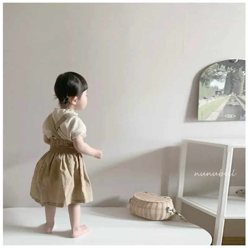 Nunubiel - Korean Children Fashion - #kidzfashiontrend - Craker Dungarees Skirt - 3