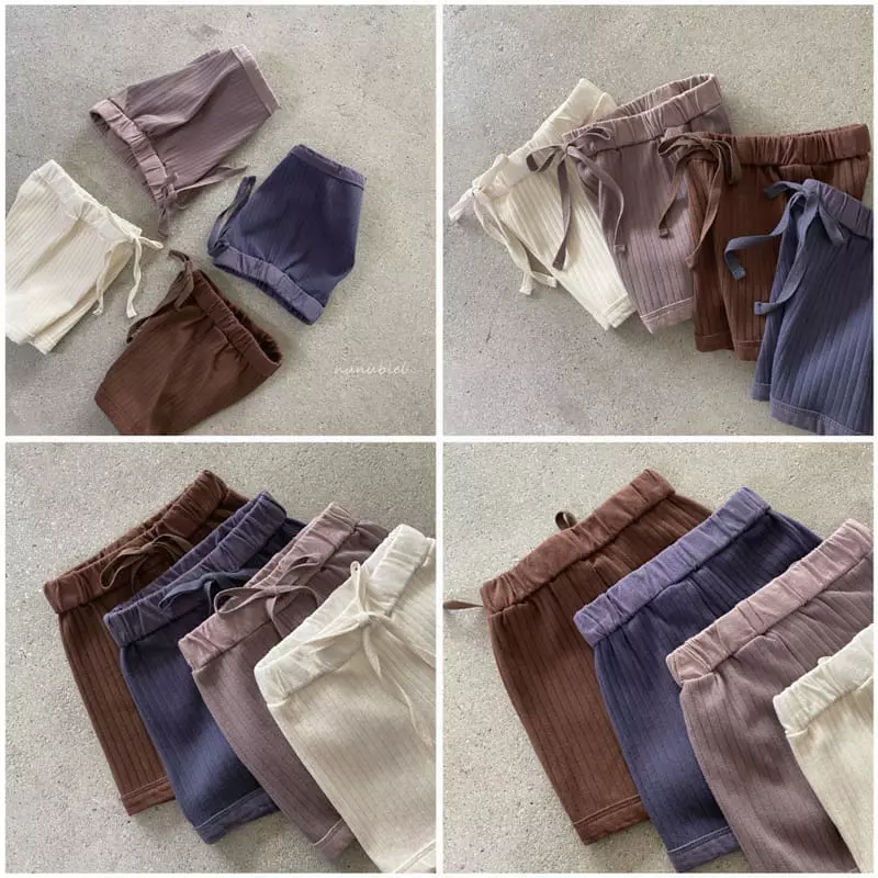 Nunubiel - Korean Children Fashion - #littlefashionista - Rib Shorts - 2