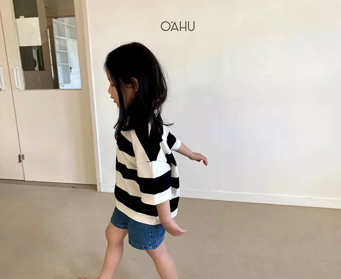 O'ahu - Korean Children Fashion - #Kfashion4kids - Tintin Stripes Tee - 2