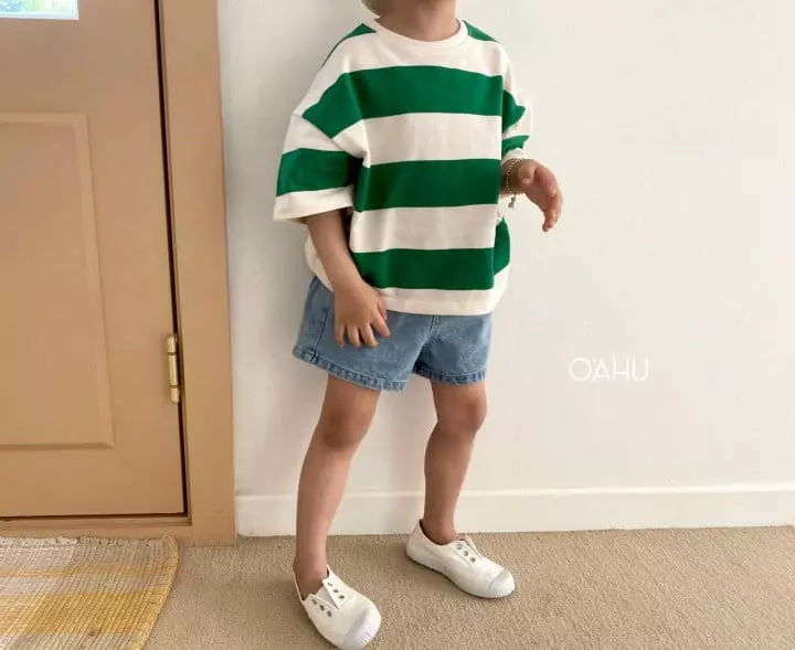 O'ahu - Korean Children Fashion - #childofig - AA Denim Shorts - 3