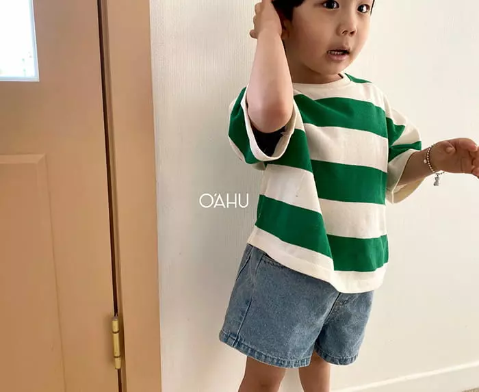 O'ahu - Korean Children Fashion - #childofig - Tintin Stripes Tee - 10