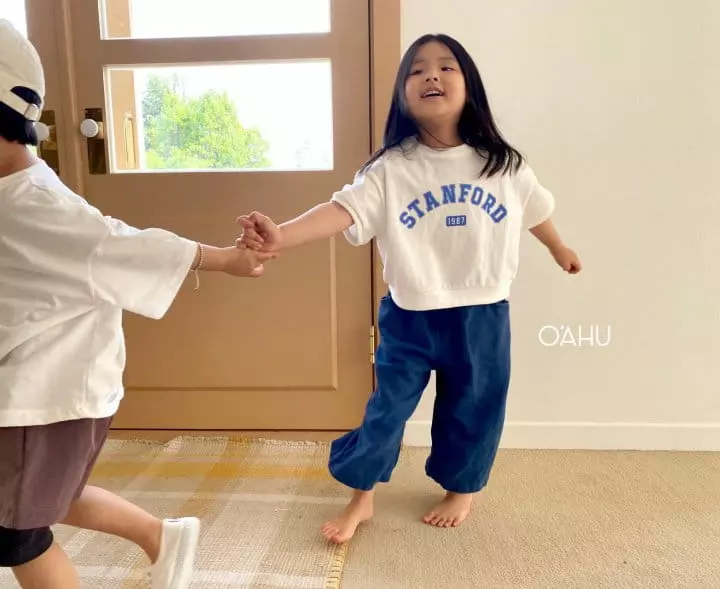 O'ahu - Korean Children Fashion - #discoveringself - Stanford Half Sweatshirt - 5