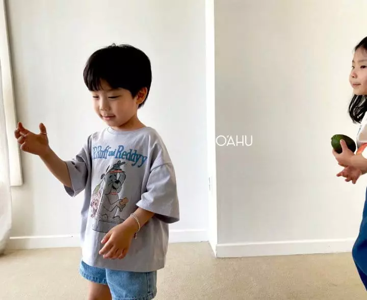 O'ahu - Korean Children Fashion - #designkidswear - Roof Vintage Tee - 4