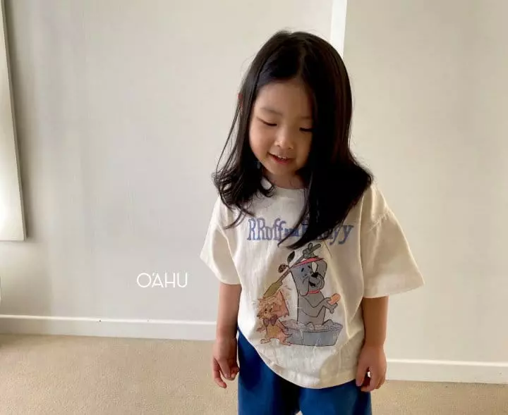 O'ahu - Korean Children Fashion - #kidsshorts - Roof Vintage Tee - 6